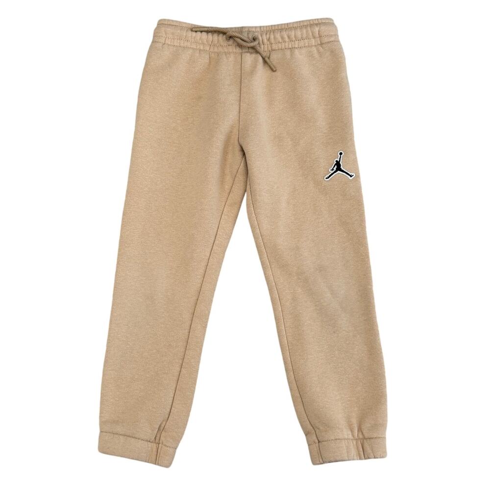 Jordan Kids Fleece Jogger Sweatpants Tan Beige 4-5y